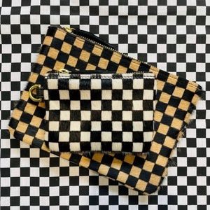Primecut Checkered Coin Pouch